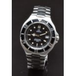 Omega Seamaster Professional 200m gentleman's wristwatch ref. 396.1062 with date aperture,