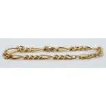 A 9ct gold bracelet, 3.4g