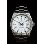 Rolex Oyster Perpetual Date gentleman's automatic wristwatch ref. 15010 with date aperture, Roman