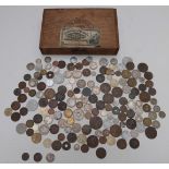 An amateur collection of largely overseas coins, 18thC onwards, includes silver content