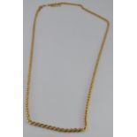 An 18ct gold rope twist necklace, 25.8g