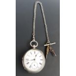 J G Graves of Sheffield The Express English Lever hallmarked silver open faced pocket watch with