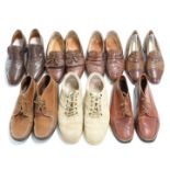 Two pairs of Tod's leather moccasins, Hogan's Athletic trainers and four pairs of gentleman's