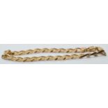 A 9ct gold curb link bracelet, 9.4g