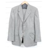 Gentleman's wool suit by Burberry's, probably tailor made, trousers 34" waist