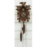 Black Forest Cuckoo clock c1980 with two train movement