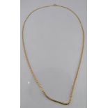 An 18ct gold necklace, 10.2g