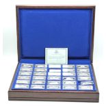 Birmingham Mint cased limited edition (of 2500) collection of thirty hallmarked silver ingots, to