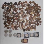 An amateur collection of UK and overseas coinage, late 18thC/19thC onwards, together with a