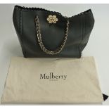Mulberry Cecily black leather tote bag, in original dust bag, 32 x 36cm