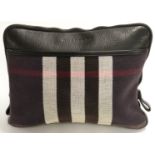 Burberry canvas and leather bag, 26 x 21cm