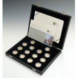 Royal Mint UK £1 Coin 25th Anniversary Silver Proof Collection 2008, with booklet and