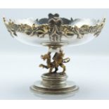 Garrard limited edition (108/200) 1981 Royal Wedding hallmarked silver commemorative pedestal bowl
