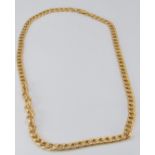 A 9ct gold curb link chain, 8.1g