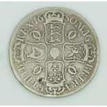 1680 Charles II silver crown, GF