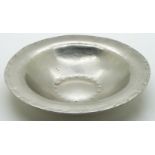 Hugh Wallis Arts & Crafts hammered bowl, diameter 14cm
