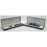 Two Waterman ballpoint pens, both in original boxes