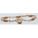 A 15ct gold Edwardian bracelet, 3.5g