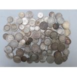 Approximately 900g of pre-1920 UK silver coinage, includes George IV, Victoria, Edward VII examples