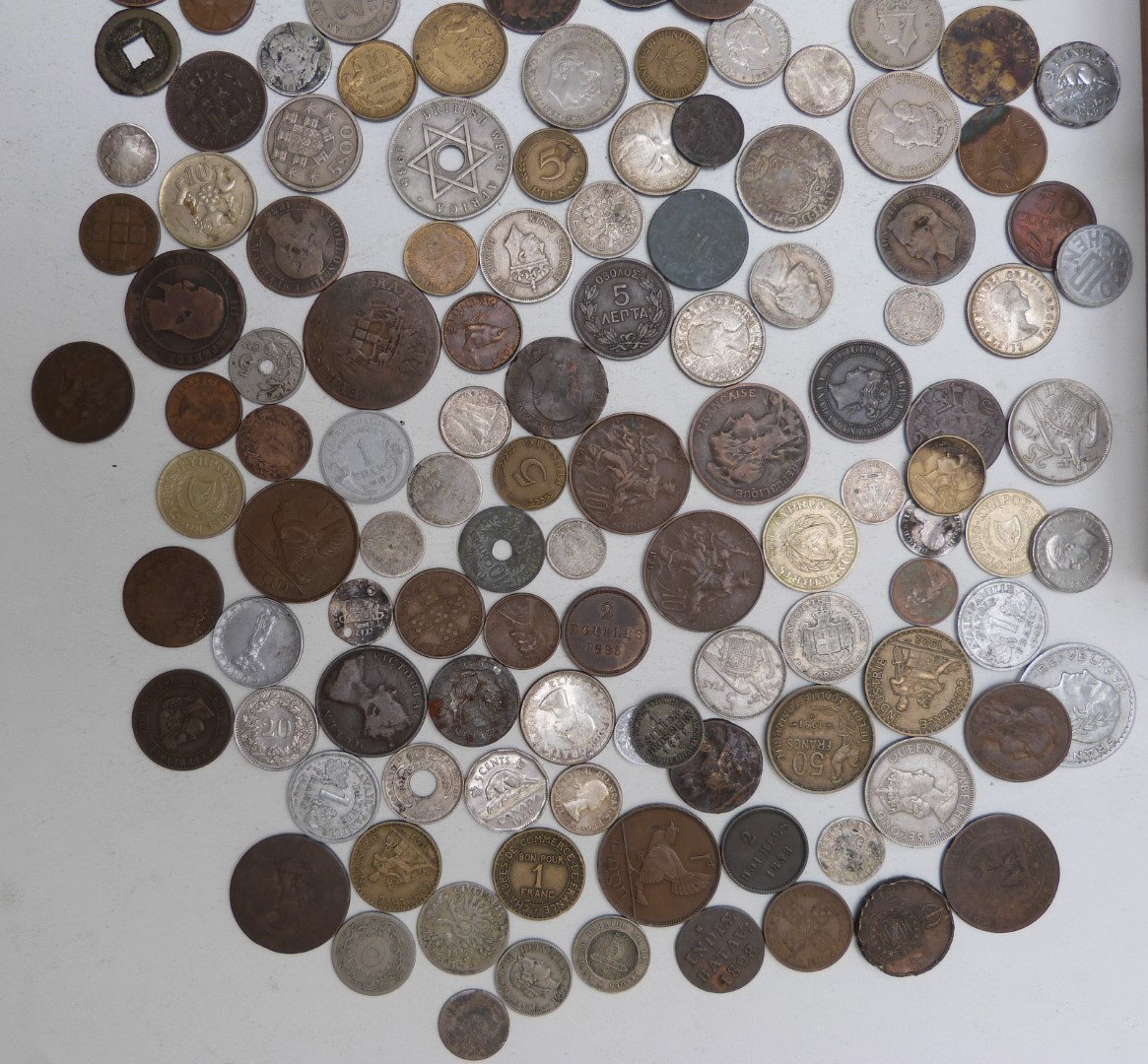 An amateur collection of largely overseas coins, 18thC onwards, includes silver content - Image 5 of 5