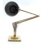 Herbert Terry Anglepoise lamp with mottled design and square stepped base
