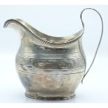 George III hallmarked silver cream jug, London 1806 maker Samuel Goodbehere, Edward Wigan and