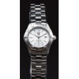 Tag Heuer Aquaracer ladies wristwatch ref. WAF1412 with date aperture, luminous hands and hour
