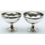 WITHDRAWN    Pair of Albert Edward Bonner Arts and Crafts hallmarked silver bon bon dishes with