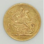 1912 George V gold full sovereign