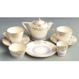 Art Deco Phoenix Ware tea for two in the Viola pattern