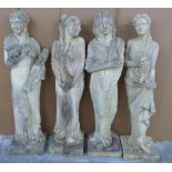 Garden statuary The Four Seasons comprising Spring, Summer, Autumn and Winter, H144cm