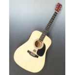 Adam Eastwood LA 125/E acoustic Glasgow / Scottish guitar fitted with six steel strings on