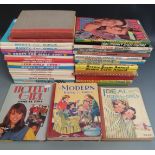 Thirty girls annuals including Modern Girl, Ideal Book For Girls, Jackie, Bunty, Secret Love etc.