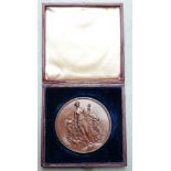 Victorian Royal Horticultural Society of London bronze medal designed by William Wyon, ARA, Royal