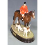 Beswick huntsman and hounds figure Tally-Ho, H24cm