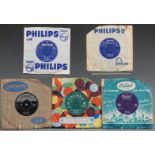 Approximately 110 singles, mostly late 1950s and 1960s in two cases