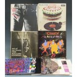 Twelve albums including The Rolling Stones (3), Siouxsie and The Banshees (5) UK Subs plus Queen - A