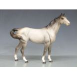 Beswick first version Swish Tail Horse in grey matt, H22cm
