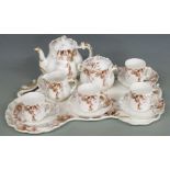 Limoges tea set on tray