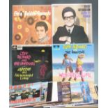 Twenty albums including Cliff Richard and The Shadows and Elvis Presley, in a case, condition