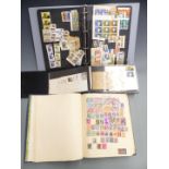 Two Great Britain cover albums, a stockbook and an all world stamp album