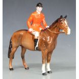 Beswick huntsman on horse, H20cm