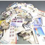 A large quantity of all world stamps in packets and stock cards, all periods