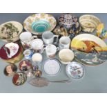 Royal Doulton and other ceramics including Series Ware pedestal bowls, Bayeux Tapestry, Australian