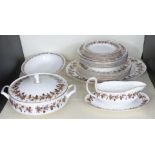 Wedgwood dinner service including tureen, mostly six place setting, 22 pieces