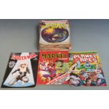 Forty-five mainly Marvel super hero related comics including The Marvel Collection Number Four,