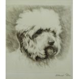 Kay Gray portrait miniature of a Cairn terrier dog, signed lower right, 6 x 4.5cm, together with
