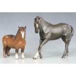 Beswick Black Beauty and Shetland