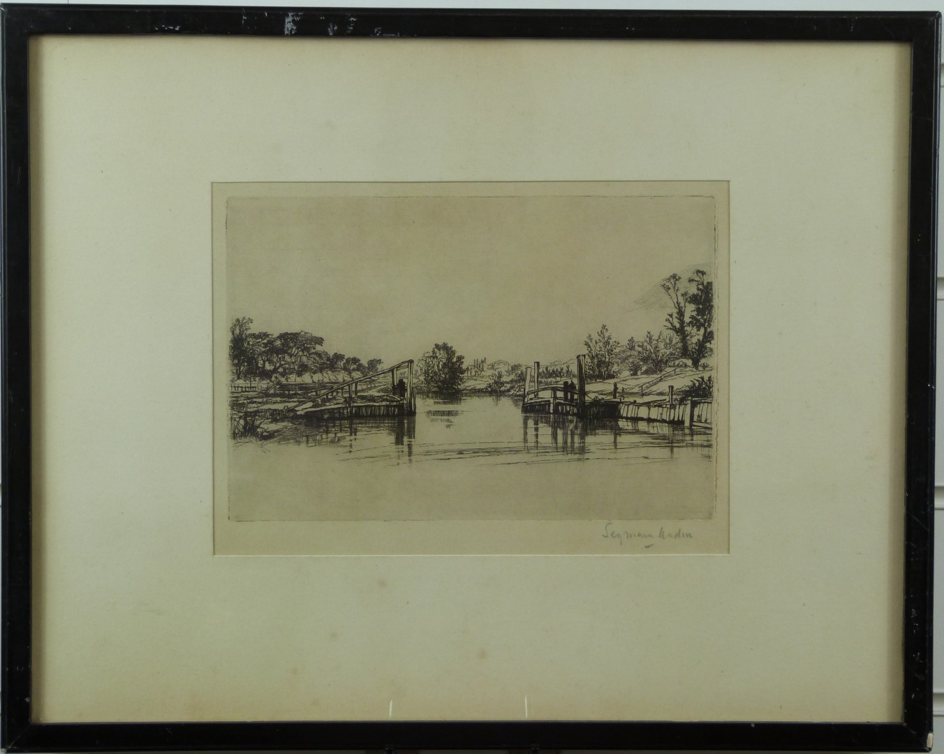 Three various pencil signed etchings comprising William Walcot bull fighting, Sir Frank Short An - Image 5 of 9