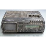 Waltham portable TV-Radio cassette recorder, UHF/FM/MW/LW, model no. W154